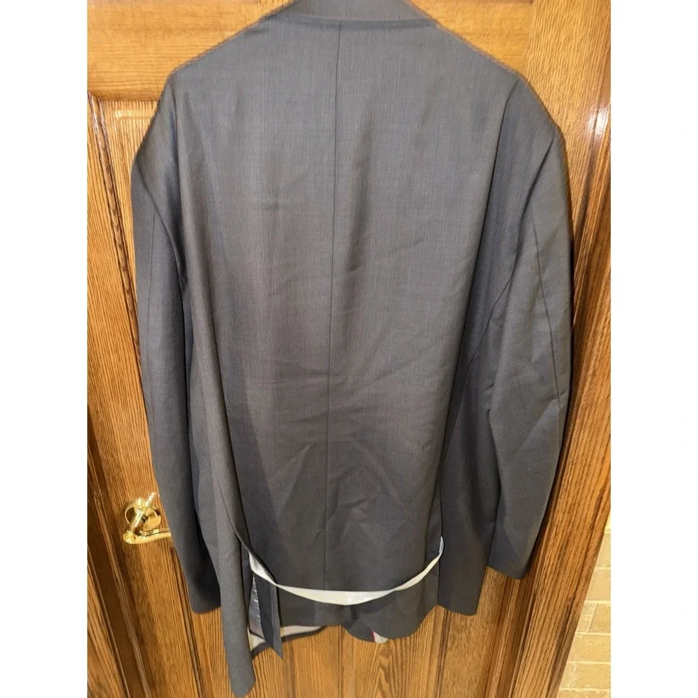 Tiglio Luxe Italian Lanificio Di Biella Men 2PC Suit Color‎ Gray Size 54L- 46x32